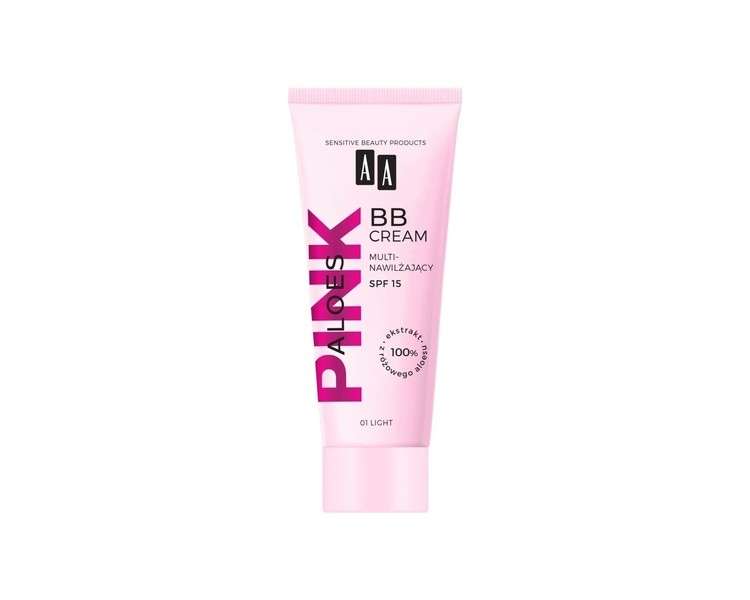 AA Aloe Pink Multi Moisturizing BB Cream SPF 15 Foundation and Care Cream