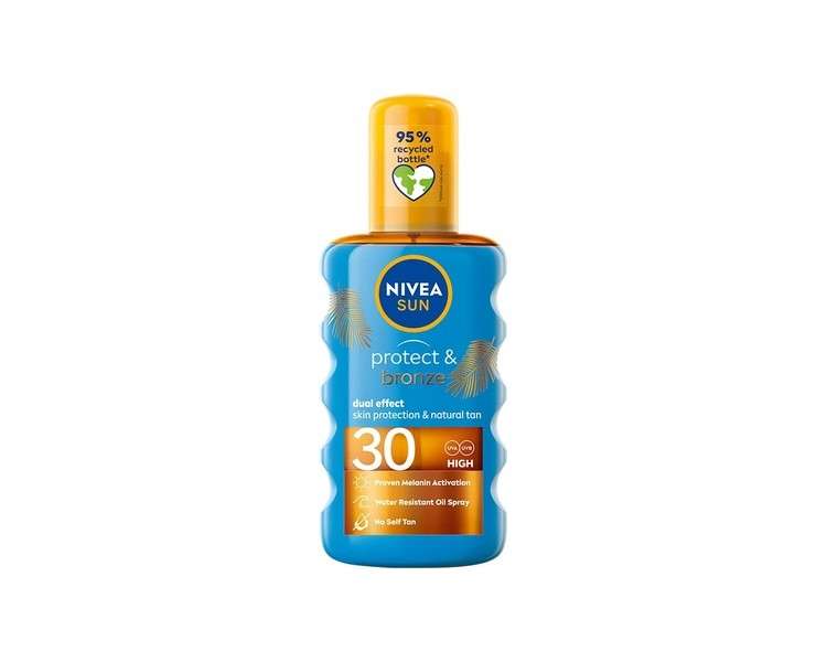 Nivea Sun Protect & Bronze Natural Tanning Oil SPF 30 200ml