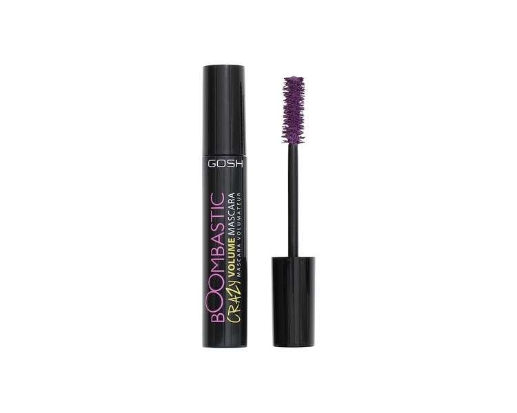 GOSH Boombastic Crazy Mascara for Extreme Volume and Long Lashes 006 Dusty Violet