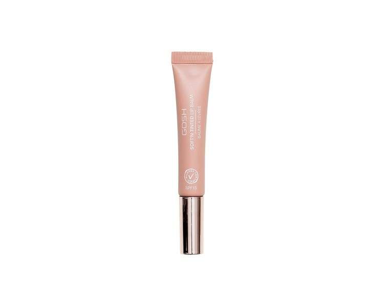 GOSH Tinted Lip Balm with SPF 15 Vegan Lip Care Stick in Nougat 002