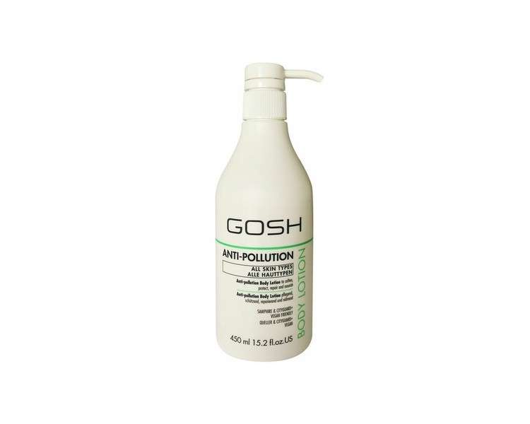 GOSH BODY Lotion Anti-Pollution Nourishes Moisturizes Soft Skin Vegan 450ml