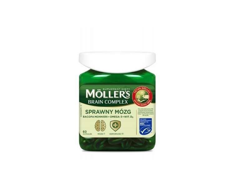 Moeller's Complex Omega 3 Vitamin D3 Bacopa Monnieri 60 Capsules