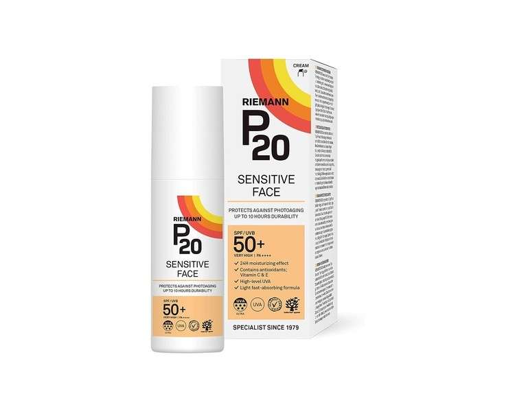 P20 Sensitive Face SPF50+ UV Protection Cream 50g