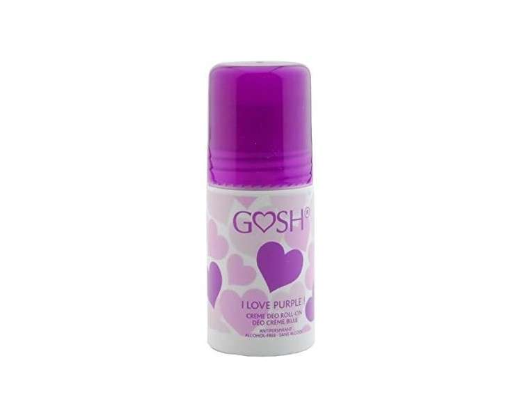 Gosh I Love Purple Cream Deodorant Roll-On 75ml