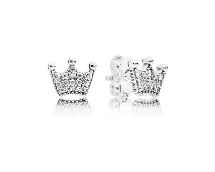 Pandora 297127CZ Enchanted Crowns Silver Women's Earrings