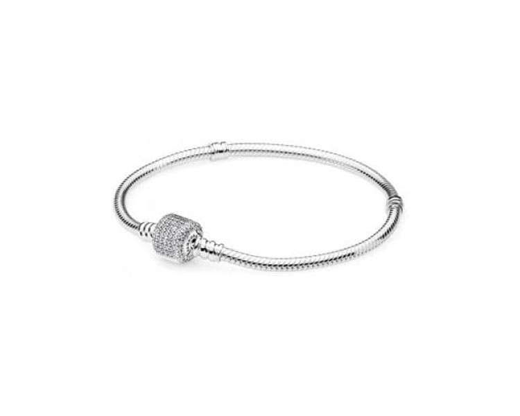 Pandora Moments Silver Signature Clasp Bracelet 18cm