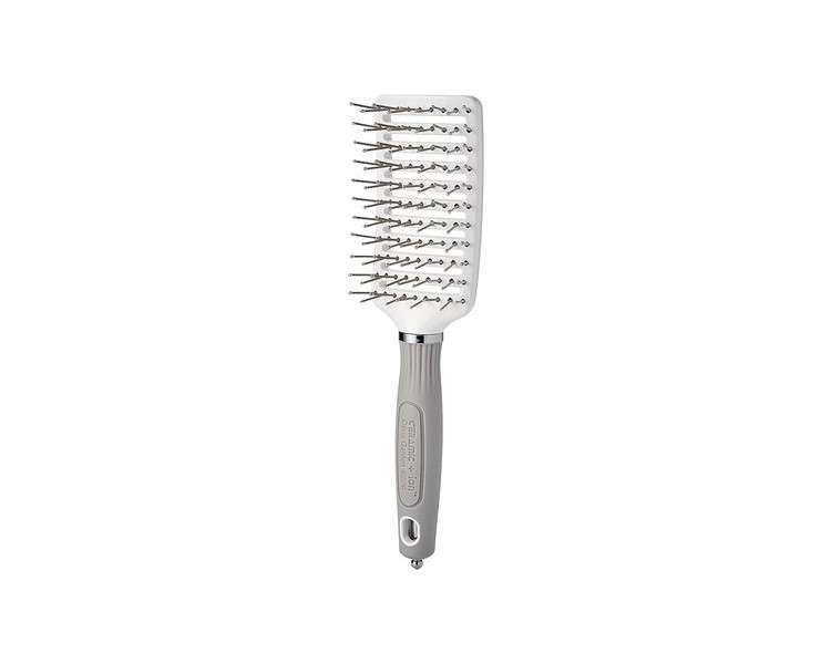 Olivia Garden Ceramic + Ion Turbo Vent Pro Styler Hair Brush with Anti-Static, Tourmaline-Ion & Nylon Bristles