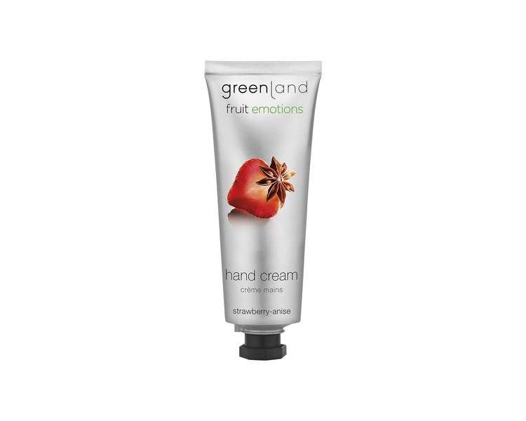 Greenland Strawberry Hand Cream Black Lime Green