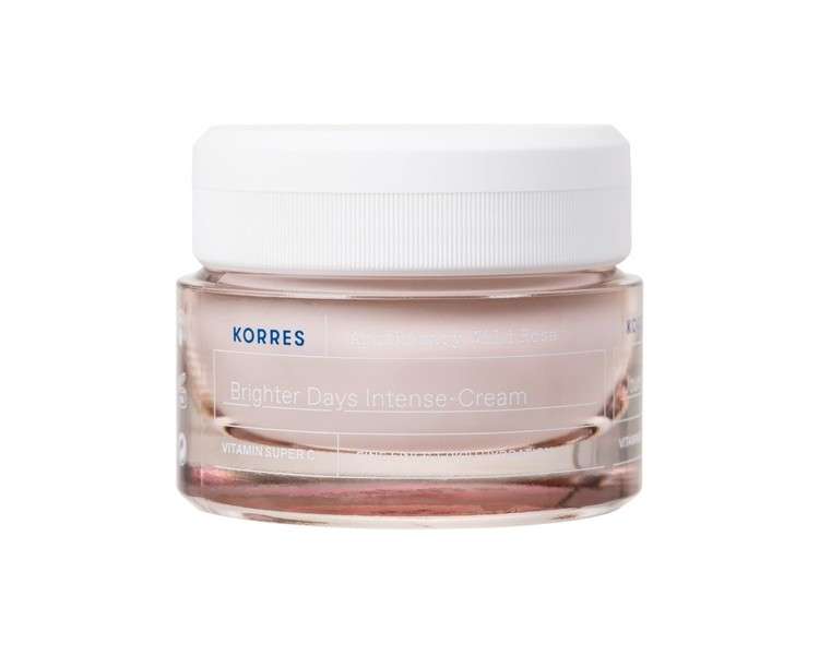 Korres Apothecary Wild Rose Intensive Moisturizing Cream for Radiant Complexion 40ml - Dry Skin Dermatologically Tested Vegan