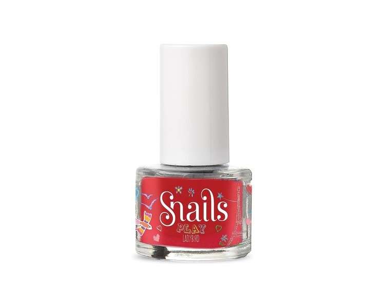 Snails Children's Nail Polish Mini Play Ladybird Water-Based Washable Harmless Vegan