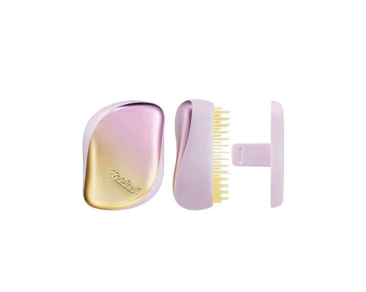 Tangle Teezer Detangling Hairbrush Compact Lilac Yellow Chrome