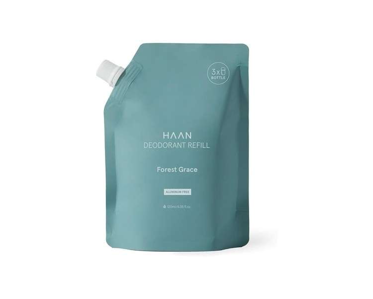 HAAN Aluminum-Free Skin Deodorant Refill 120ml Vegan with Prebiotic Complex Forest Grace