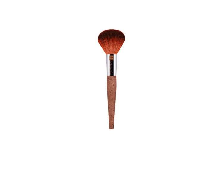 Powder Brush Bionic Synthetic Hair Recycled Aluminum Coffee & Corn Handle