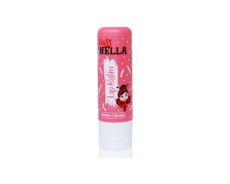 Miss Nella Butter Cheeks Pink Hypoallergenic Children's Lip Balm Non-Toxic Makeup for Kids