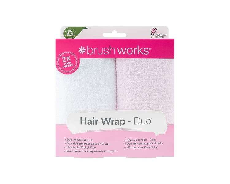 Brushworks Hair Towels - Pack of 2