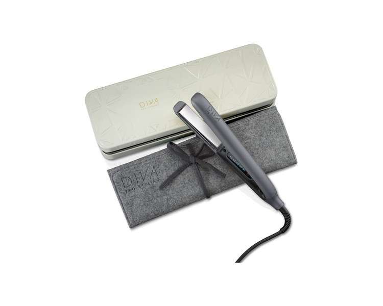 Diva Pro Styling Precious Metals Touch Straightener with Titanium Plates for Sleek Hair - Single