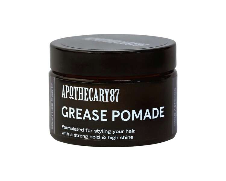 Apothecary 87 Grease Pomade 50ml Cruelty Free High Shine Strong Hold