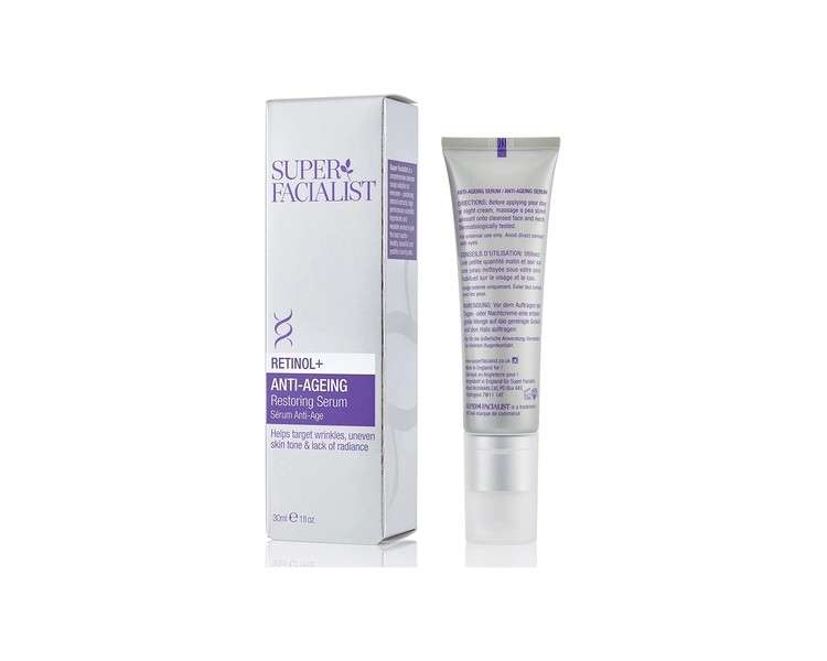 Super Facialist Retinol+ Anti-Ageing Serum with Hyaluronic Acid & Collagen Boosting White Lupin Seeds 30ml