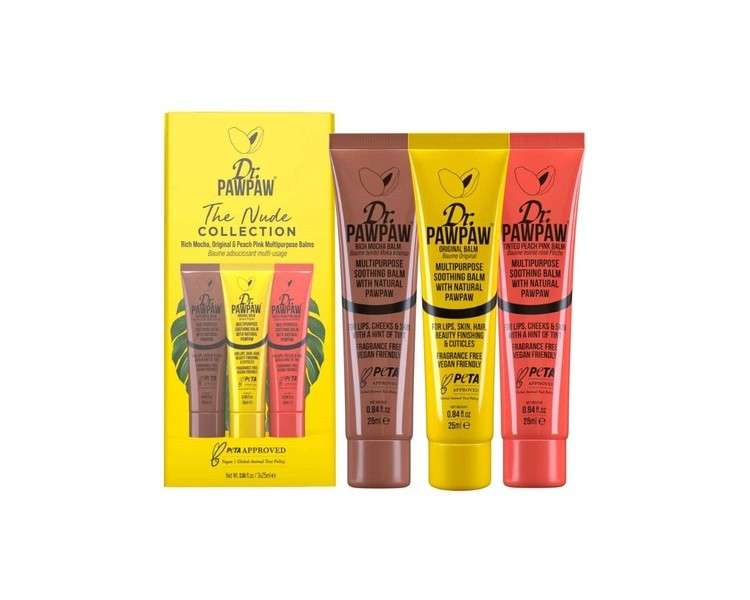 Dr Pawpaw Multipurpose Balms Limited Edition Nude Collection Trio Gift Set