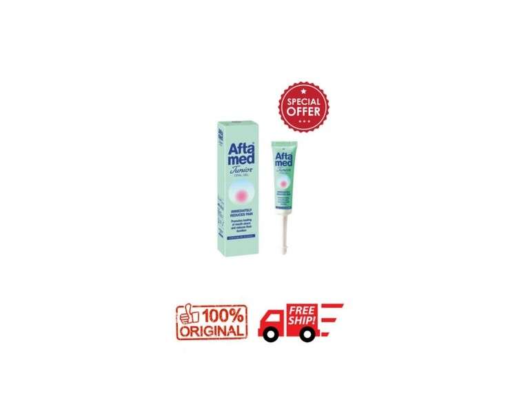 Aftamed Junior Oral Gel 15ml for Immediate Pain Relief and Mouth Ulcer Healing