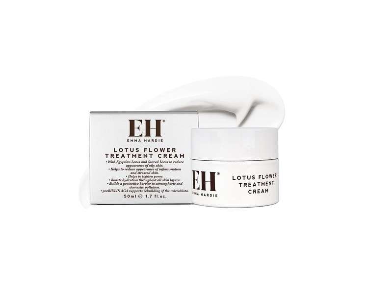 Emma Hardie Lotus Flower Treatment Cream Gel Moisturizer and Face Cream for Oily Skin Control with Hyaluronic Acid - Acne Prone Skin