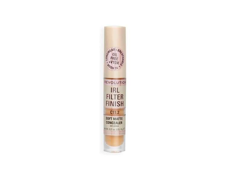 Makeup Revolution IRL Concealer Filter Finish Medium to Full Coverage 6g C2