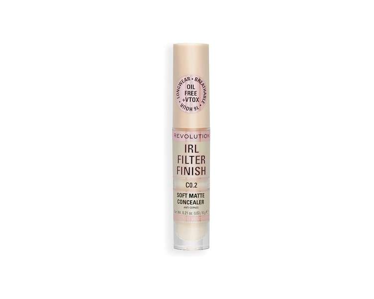 Makeup Revolution IRL Concealer Filter Finish Medium to Full Coverage 6g C15