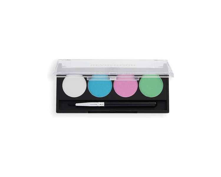 Makeup Revolution Graphic Liner Palette Coloured Eyeliner Pastel Dream 4 Shades 5.4g