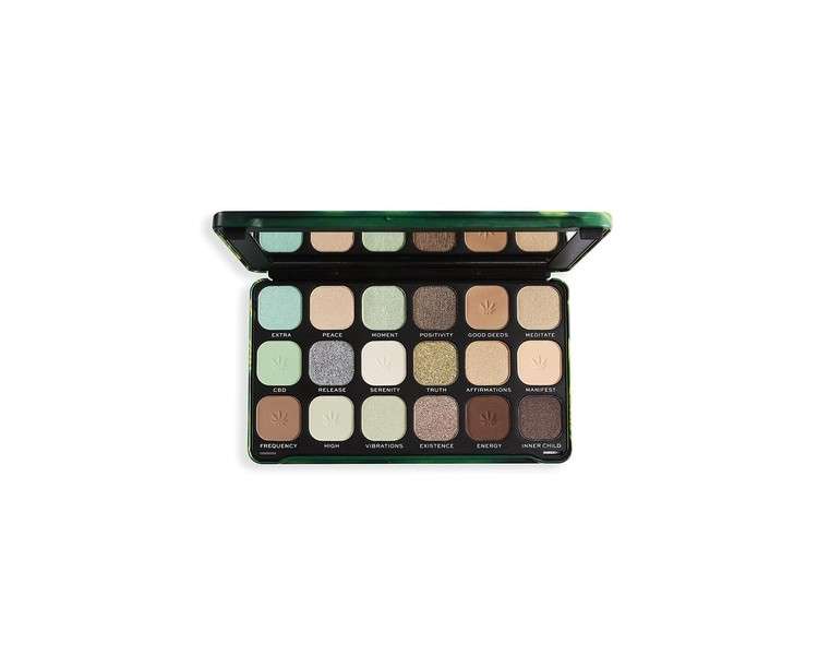 Makeup Revolution Forever Flawless Eyeshadow Palette Chilled Vibes 18 Shades