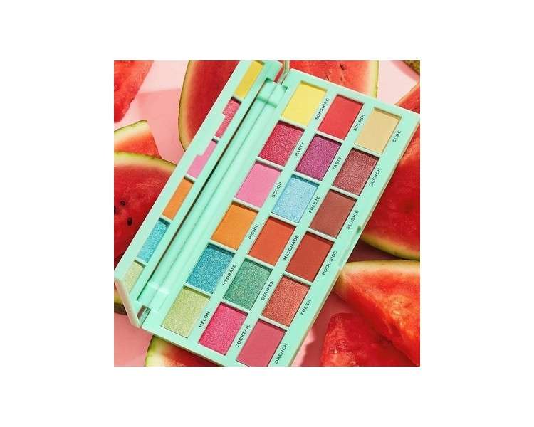 Revolution I Heart Makeup Delicious Watermelon 18 Shade Palette - Sealed