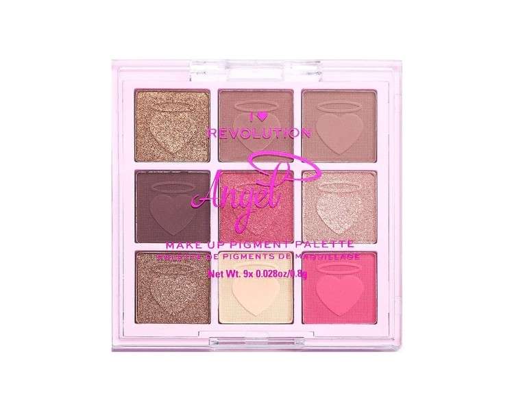 I Heart Revolution Fantasy Angel Makeup Pigment Palette 9 Shades 7.2g