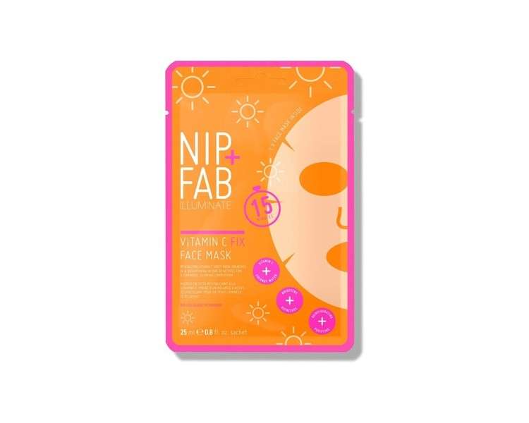Nip + Fab Vitamin C Fix Sheet Mask for Face with Coconut Water and Citrus Fruit Extract 24ml