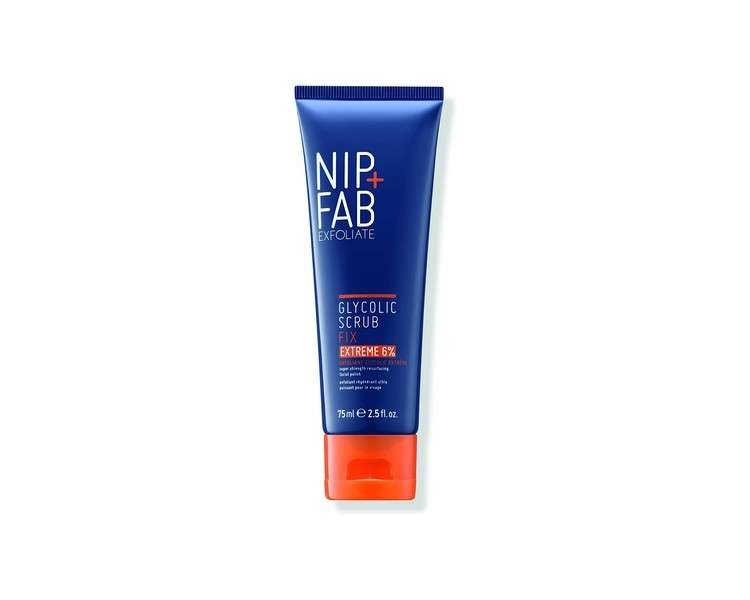 Nip + Fab Glycolic Acid Fix Face Scrub Extreme with Salicylic Acid and Aloe Vera 75ml