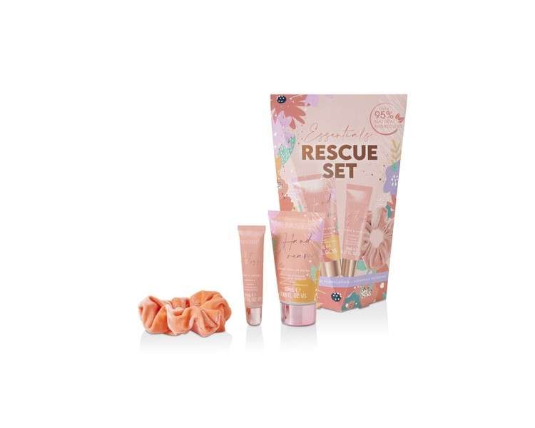 Sunkissed Essentials Rescue Gift Set Hand Cream 50ml Lip Gloss 8ml Scrunchie