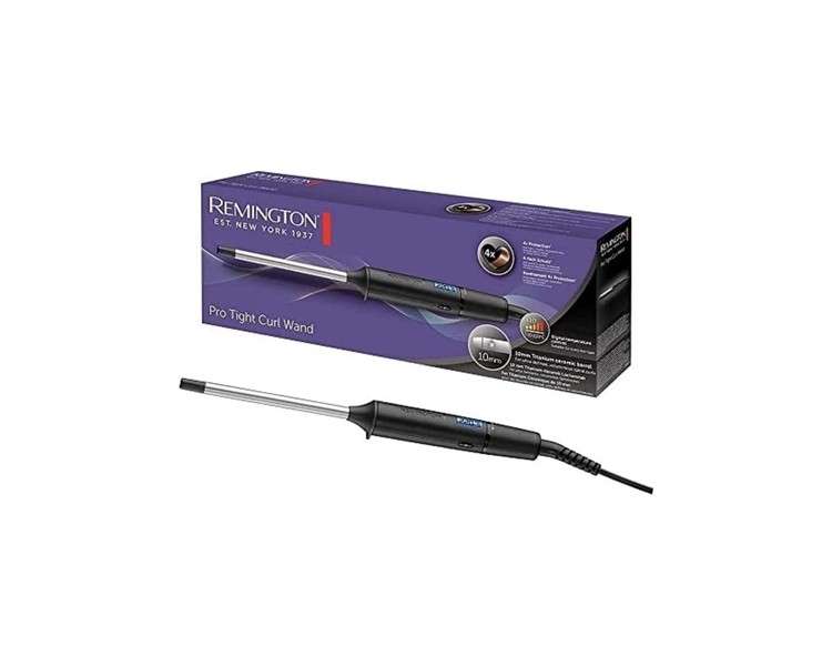 Remington Mini Pro Digital Curling Iron 10mm LCD Display 130-220°C - CI6X10