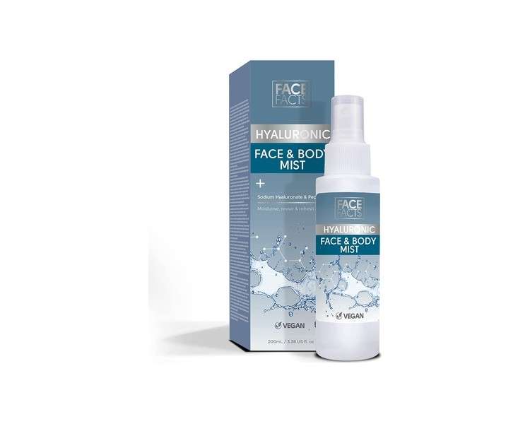 Face Facts Hyaluronic Face & Body Mist Hydrating Vegan 100ml