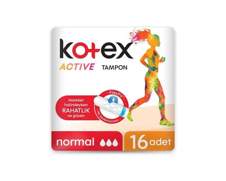 Kotex Active Bumper Normal 16 Pack