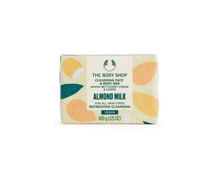 The Body Shop Almond Milk Cleansing Face & Body Bar 100g