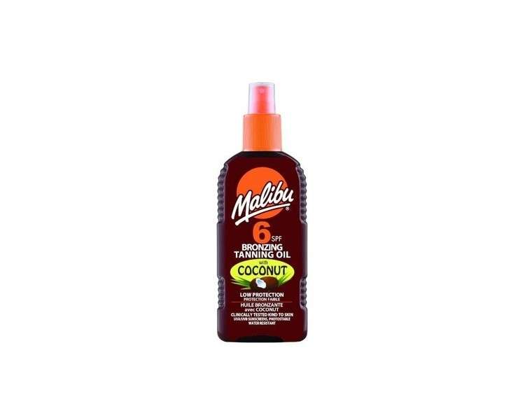 Malibu Bronzing Tanning Spray Oil with Coconut SPF6 200ml