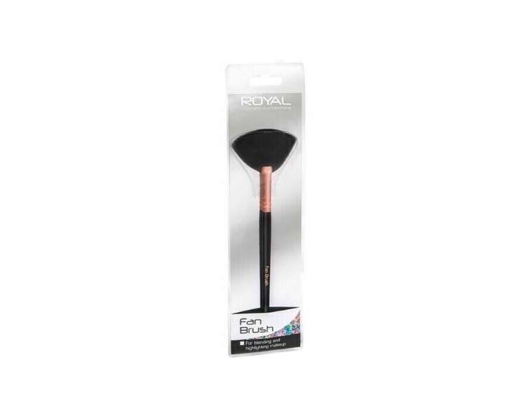 Royal Fan Brush for Blending Highlighting Makeup Highlighter Blusher Bronzer Contour