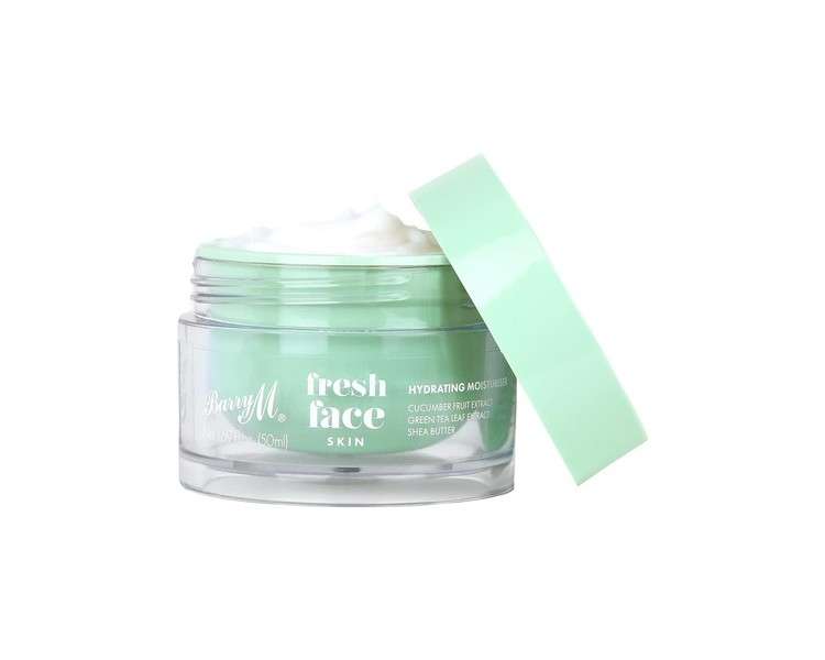 Barry M Fresh Face Skin Hydrating Moisturiser with Cucumber Fruit, Green Tea Extracts and Shea Butter