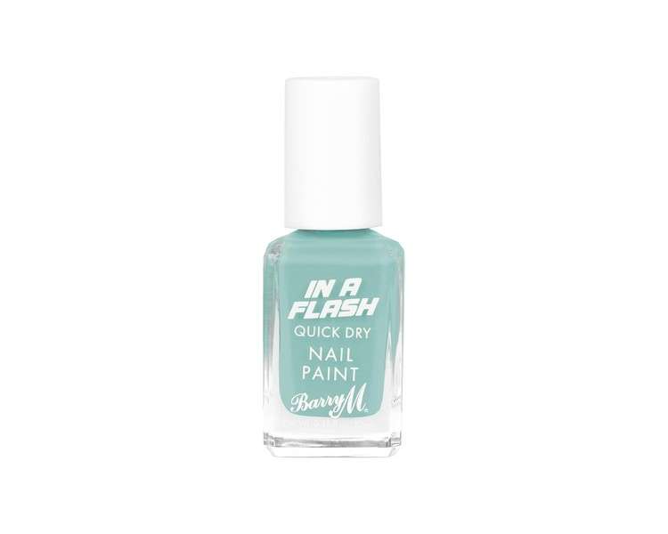 Barry M In a Flash Quick Dry Nail Paint Blue Boost