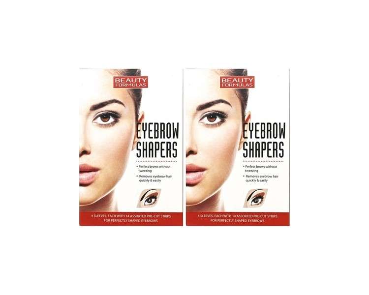 Eyebrow Shapers Pre-Cut Strips Assorted Sizes Wax Strips