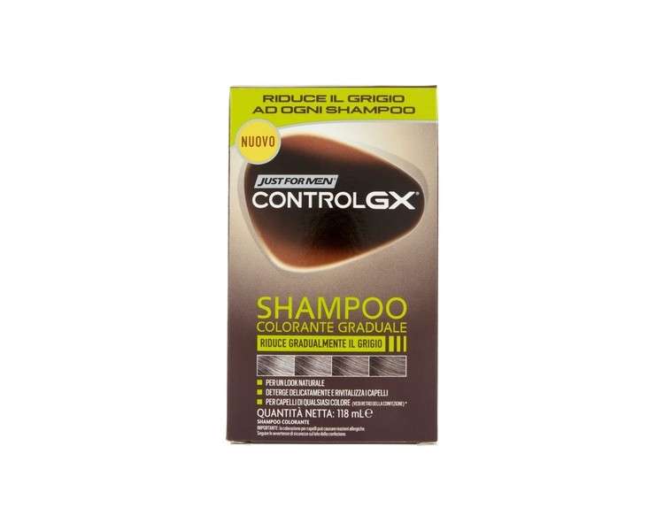 Just For Men Control GX Gradual Color Shampoo 118ml - Black