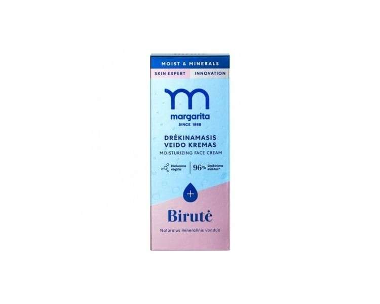 Margarita Birutė Moisturizing Face Cream 50ml Made in Lithuania