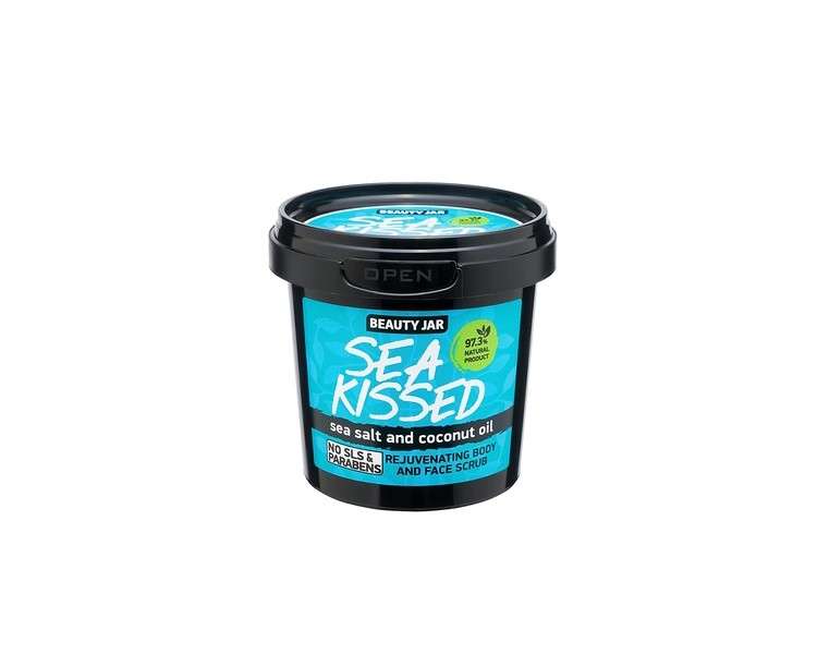 Beauty Jar Sea Kissed Body and Face Scrub 7.05 Oz (200g) with Sea Salt and Coconut Oil