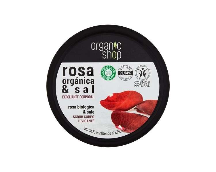 Organic Shop Body Scrub Foam Pearl Rose 250ml