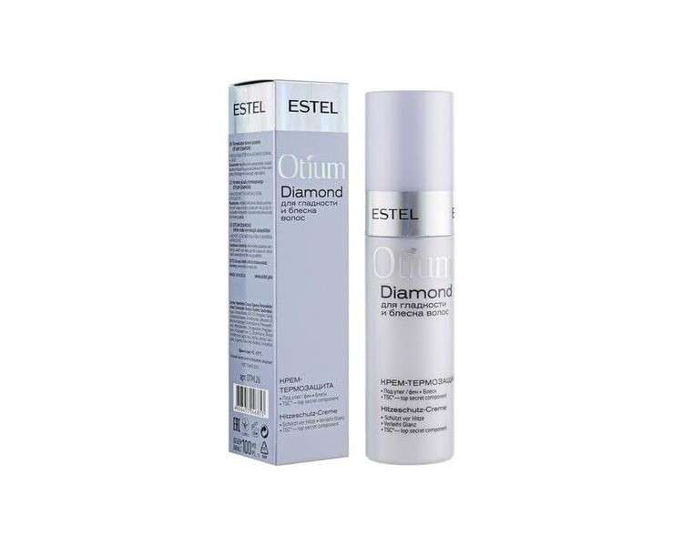 Estel Otium Diamond Thermal Protection Cream 100ml for Smooth and Shiny Hair