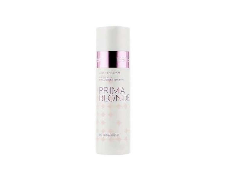 Estel Prima Blonde Shine Balm for Light Hair 200ml Restores and Strengthens Hair Structure