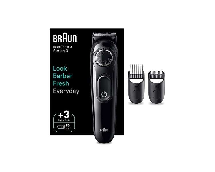 Braun Series 3 Beard Trimmer Hair Clipper for Men BT3410